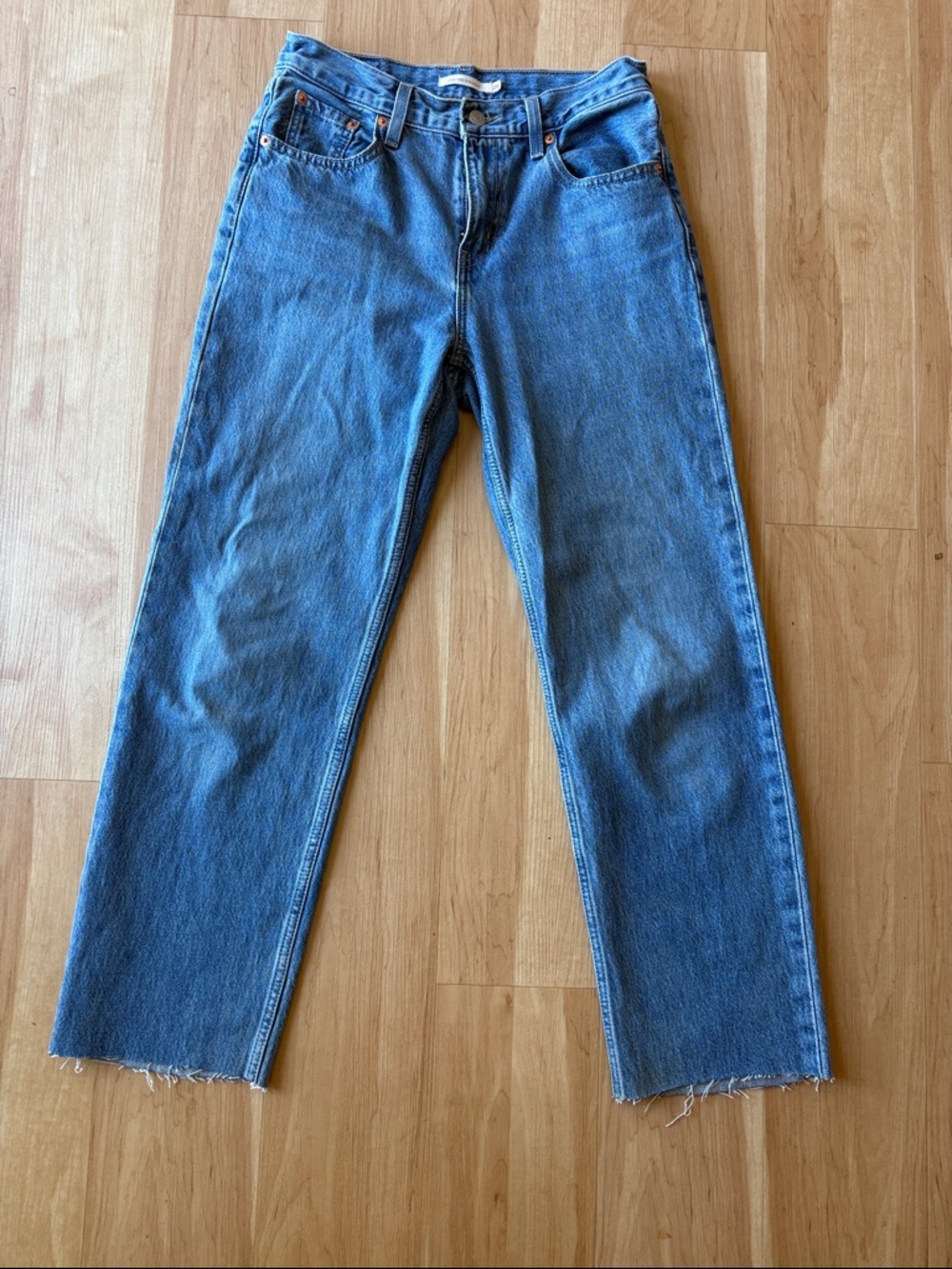Levi's Blue Cropped Ankle Jeans